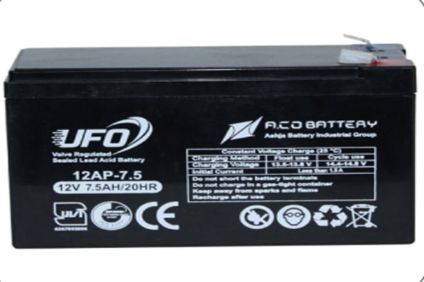 باتری یو پی اس 12 ولت آکو باتری 7.5 آمپر