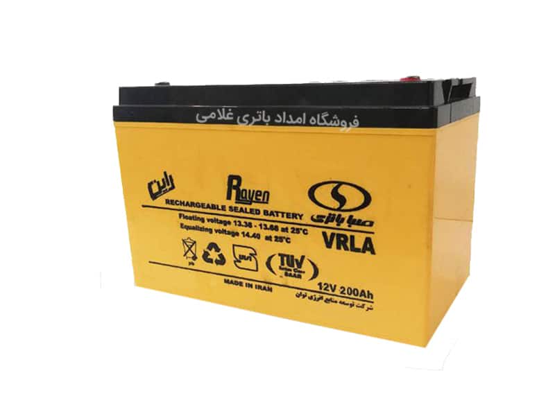 باتری یو پی اس 12 ولت 200 آمپر ساعت صبا